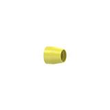 Flangeless Ferrule Tefzel™, 1/4-28 Flat-Bottom, for 1/8" OD Yellow - 10 Pack